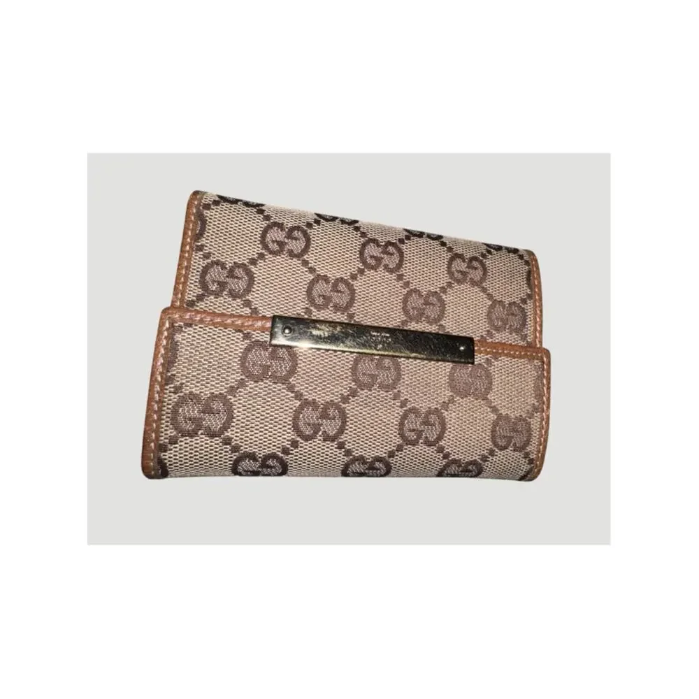 Gucci GG Canvas Metal Bar Wallet in box giftable condition - Picture 4 of 14